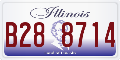 IL license plate B288714