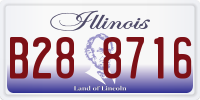 IL license plate B288716