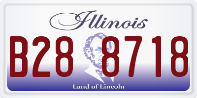IL license plate B288718