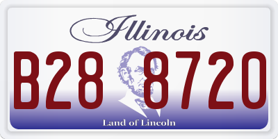 IL license plate B288720
