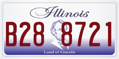 IL license plate B288721