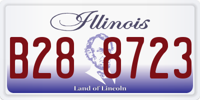 IL license plate B288723