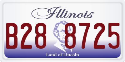 IL license plate B288725