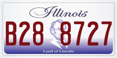 IL license plate B288727