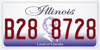 IL license plate B288728