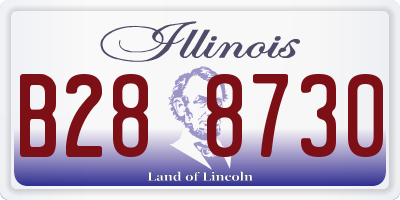 IL license plate B288730
