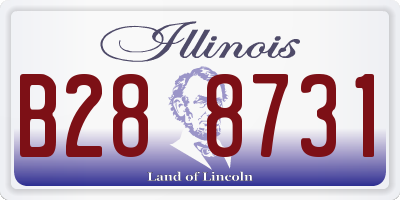 IL license plate B288731
