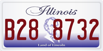 IL license plate B288732