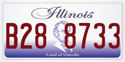 IL license plate B288733