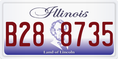 IL license plate B288735