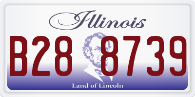 IL license plate B288739