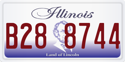 IL license plate B288744
