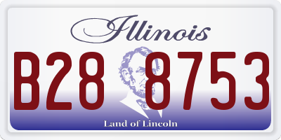 IL license plate B288753