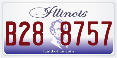 IL license plate B288757