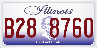 IL license plate B288760