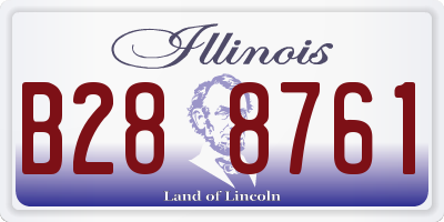 IL license plate B288761