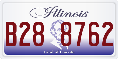 IL license plate B288762