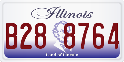 IL license plate B288764