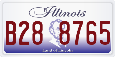 IL license plate B288765