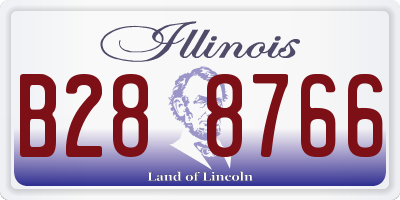IL license plate B288766