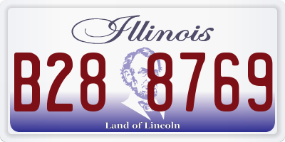 IL license plate B288769