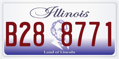 IL license plate B288771