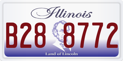 IL license plate B288772