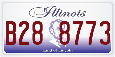 IL license plate B288773