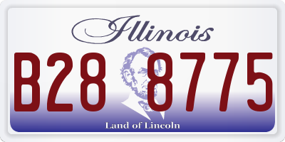 IL license plate B288775