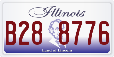 IL license plate B288776