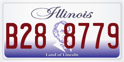 IL license plate B288779