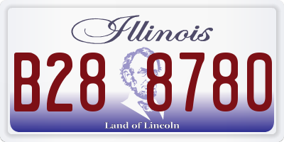 IL license plate B288780
