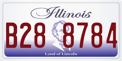IL license plate B288784