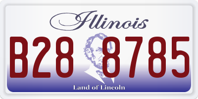 IL license plate B288785