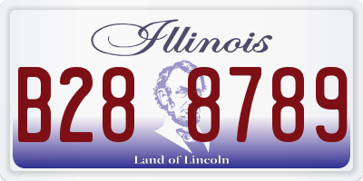 IL license plate B288789