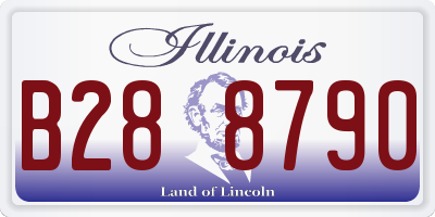 IL license plate B288790