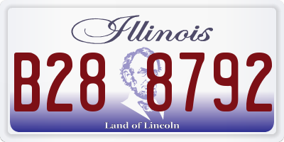 IL license plate B288792