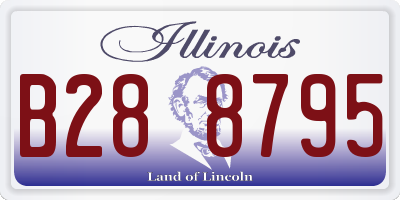 IL license plate B288795