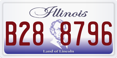 IL license plate B288796