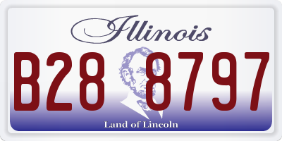 IL license plate B288797