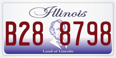 IL license plate B288798