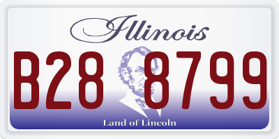 IL license plate B288799