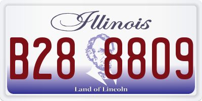 IL license plate B288809