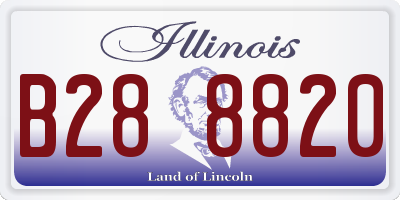 IL license plate B288820
