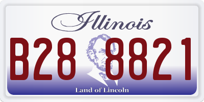 IL license plate B288821