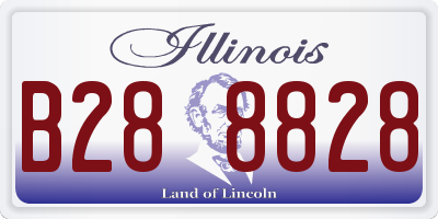 IL license plate B288828