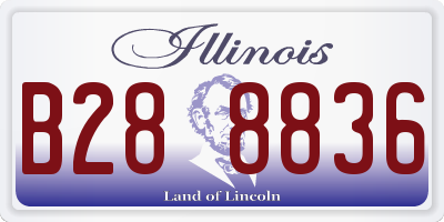 IL license plate B288836