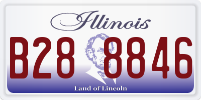 IL license plate B288846