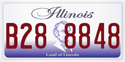 IL license plate B288848