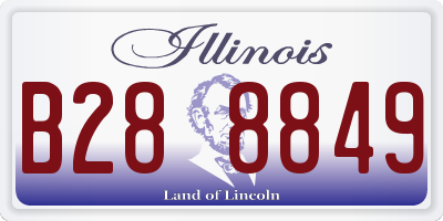 IL license plate B288849